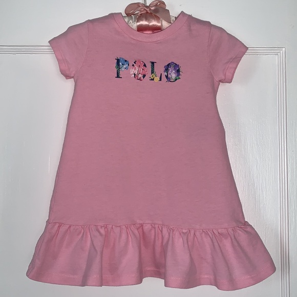 Ralph Lauren Other - Ralph Lauren Pink POLO T-shirt Dress 9M EUC